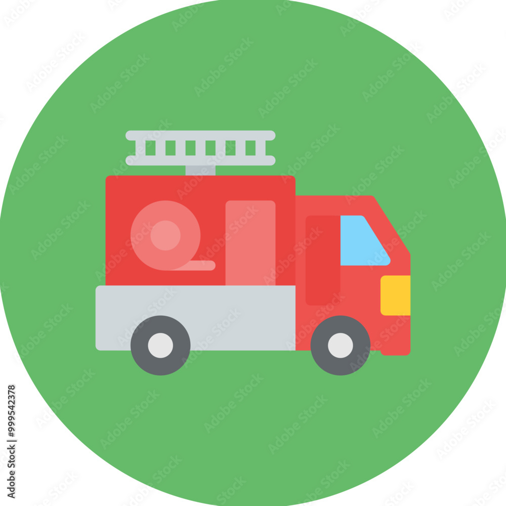 Firetruck icon vector image. Can be used for Public Services. Firetruck icon vector image. Can be used for Public Services.