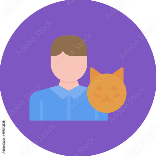 Animal Handler Male icon vector image. Can be used for Public Services.