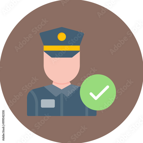 Corrections Officers icon vector image. Can be used for Public Services. photo