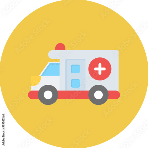 EMS icon vector image. Can be used for Public Services.