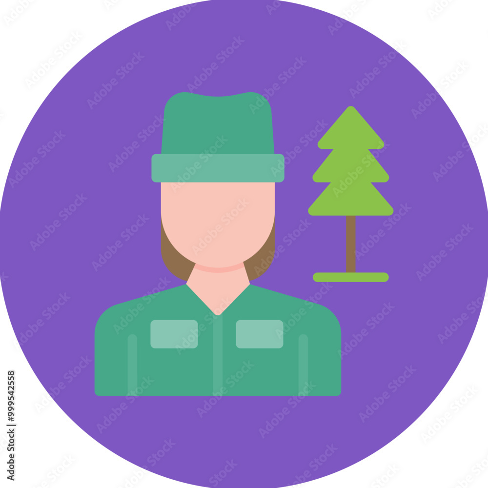 Park Ranger Female icon vector image. Can be used for Public Services. Park Ranger Female icon vector image. Can be used for Public Services.