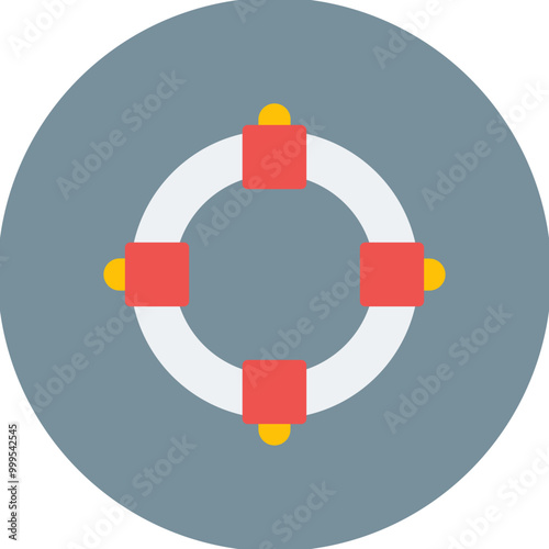 Life Preserver icon vector image. Can be used for Public Services.