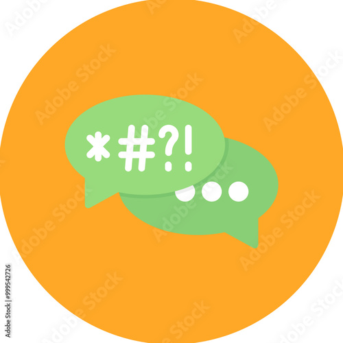 Obscene Language icon vector image. Can be used for Addiction.