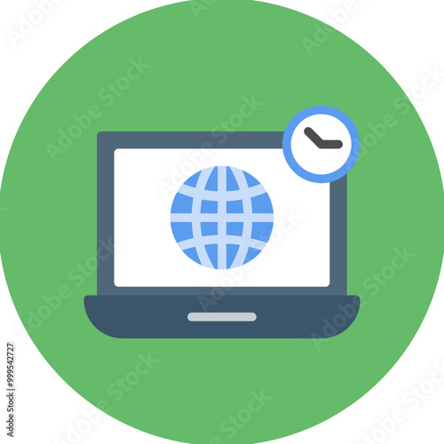 Internet Addiction icon vector image. Can be used for Addiction.