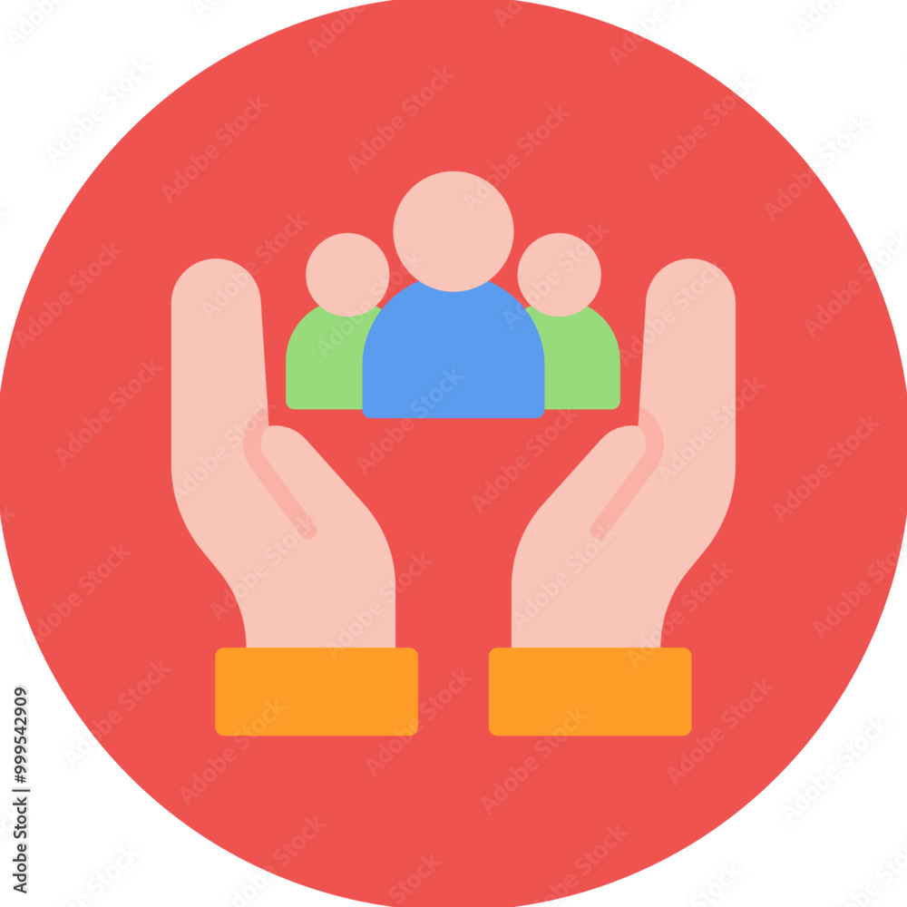 Support Group icon vector image. Can be used for Addiction.