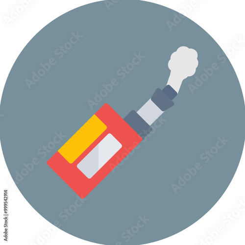 Vaping Addiction icon vector image. Can be used for Addiction.