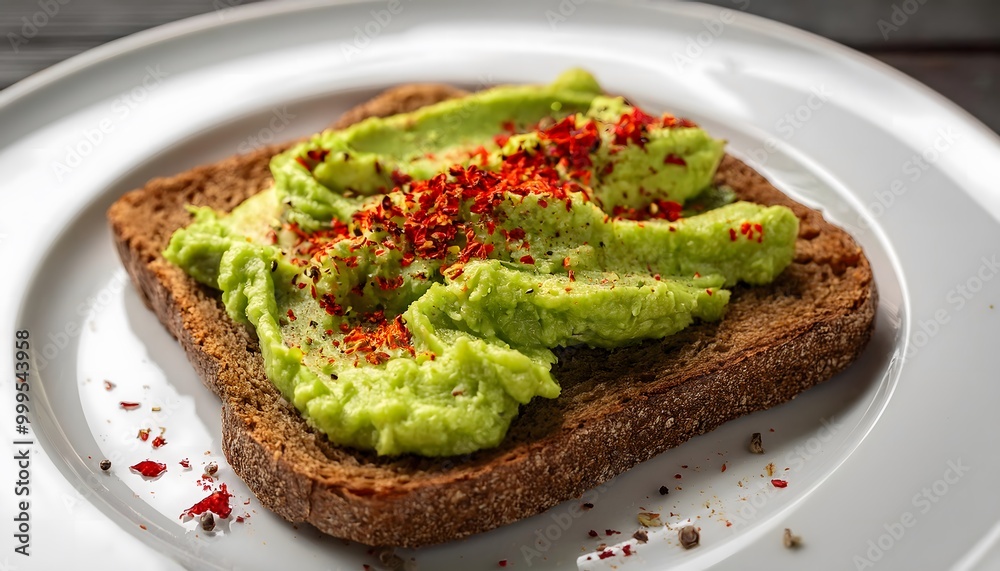 Smashed Avocado on Rye Bread Smashed Avocado on Rye Bread