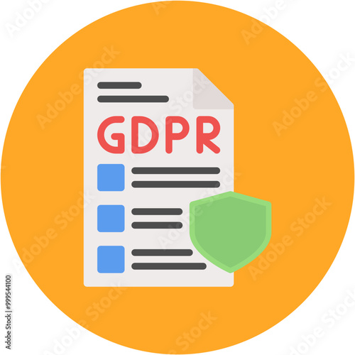 GDPR Policy icon vector image. Can be used for Compliance And Regulation.