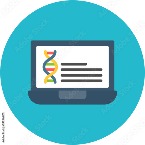 Genetic Data icon vector image. Can be used for Compliance And Regulation.