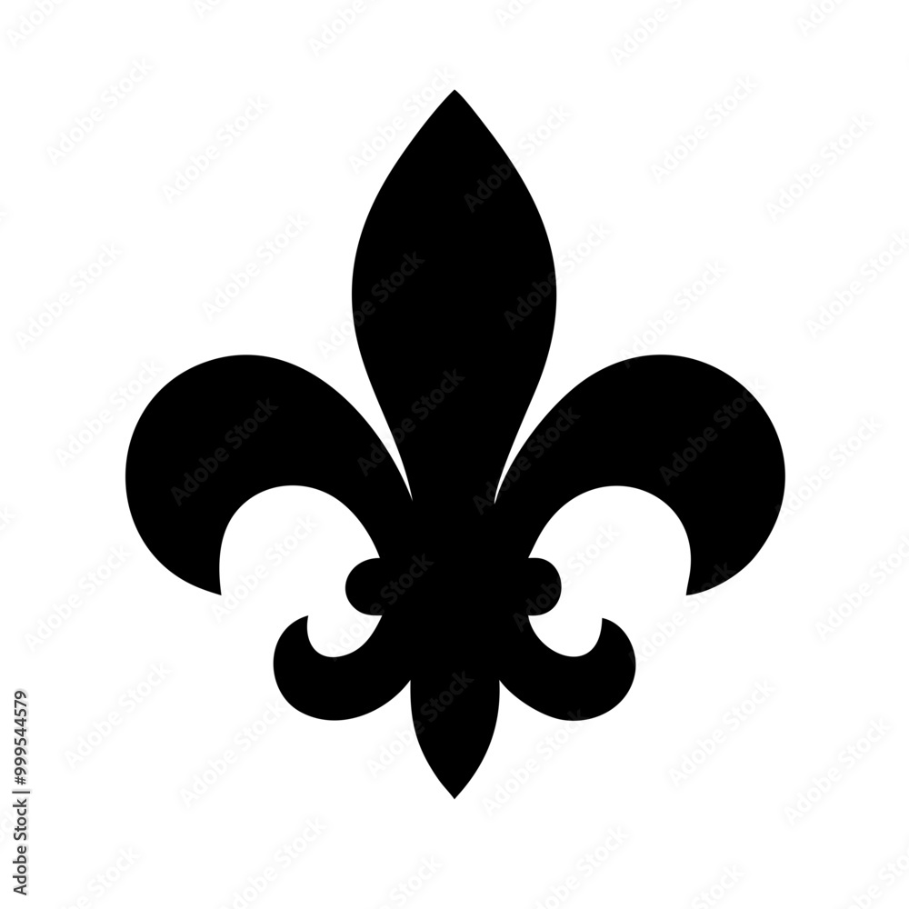 Fleur-de-lis icon in elegant style on white background for royalty and heritage concepts
Fleur-de-lis icon in elegant style on white background for royalty and heritage concepts