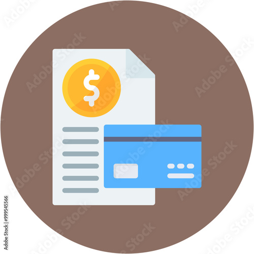 Credit Report icon vector image. Can be used for Credit And Loan.