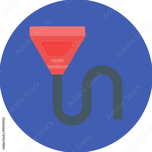 Beer Bong icon vector image. Can be used for Bar.