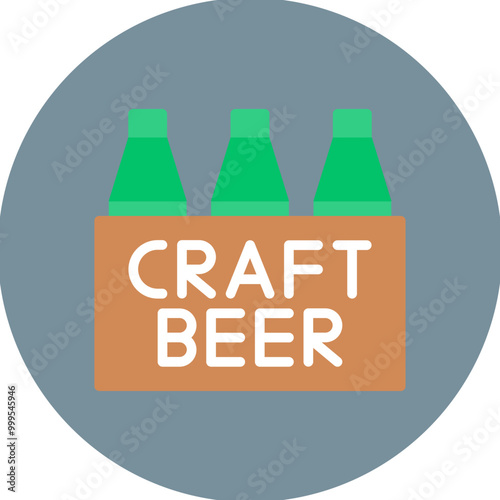 Craft Beer icon vector image. Can be used for Bar.