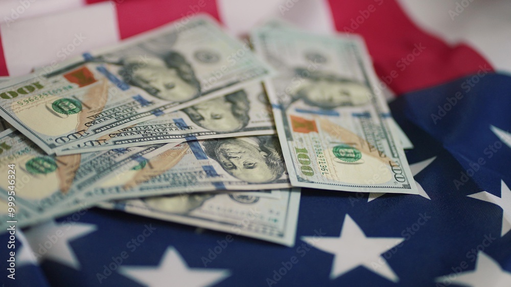 dollar money and American flag. bankrupt man counting money cash. business crisis finance dollar concept. close-up of a hand counting paper dollars. exchange finance economy usd dollar pay tax dollar money and American flag. bankrupt man counting money cash. business crisis finance dollar concept. close-up of a hand counting paper dollars. exchange finance economy usd dollar pay tax