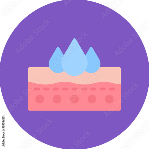 Absorption icon vector image. Can be used for Cosmetology.