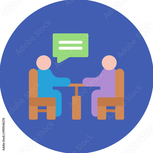 Consultation icon vector image. Can be used for Cosmetology.