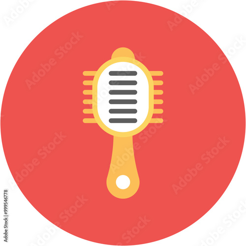 Baby hairbrush icon vector image. Can be used for Maternity.