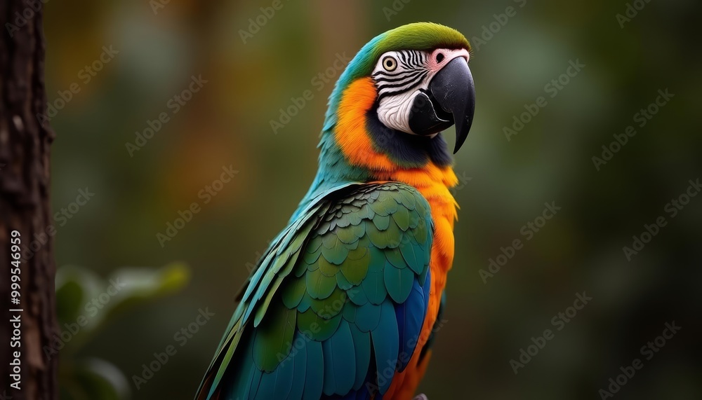 Vibrant Parrot in Natures Palette Vibrant Parrot in Natures Palette