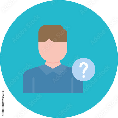 Missing Person icon vector image. Can be used for Crime Investigation.