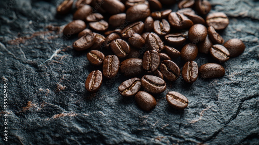 The Coffee Beans on Stone The Coffee Beans on Stone