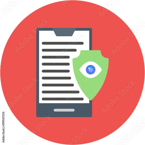 Phone Surveillance icon vector image. Can be used for Crime Investigation.