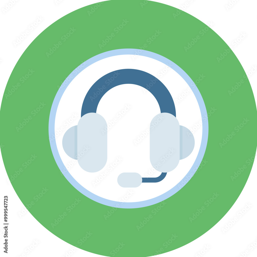 Headset Line Icon Headset Line Icon