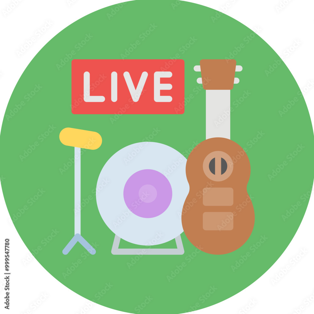 Live Band icon vector image. Can be used for Artist Studio. Live Band icon vector image. Can be used for Artist Studio.