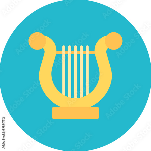 Harp Line Icon