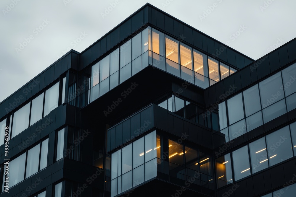 Contemporary Steel and Glass Architectural Detail Contemporary Steel and Glass Architectural Detail