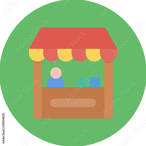 Food Stand icon vector image. Can be used for Water Park.