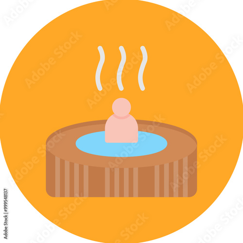 Jacuzzi icon vector image. Can be used for Water Park.