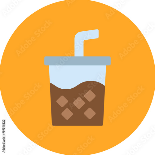 Soda icon vector image. Can be used for Water Park.
