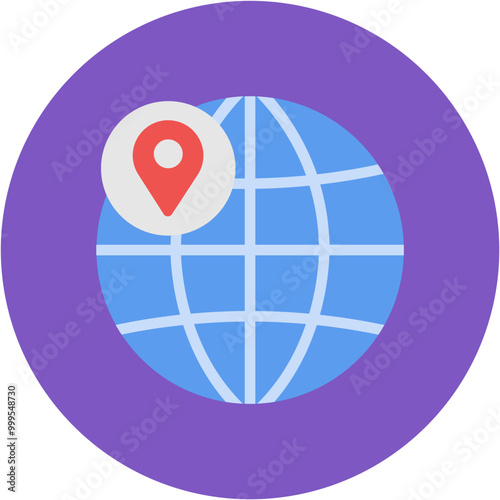 Longitude icon vector image. Can be used for Geography.