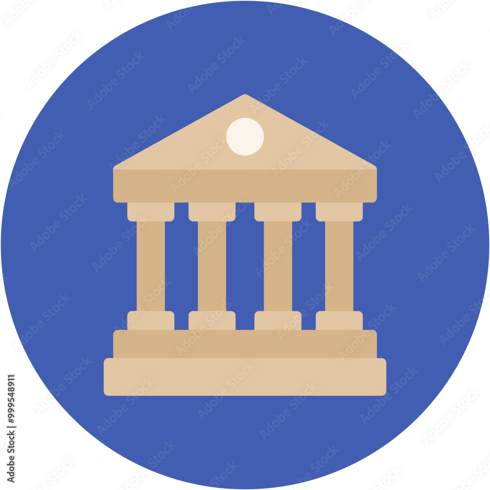 Acropolis icon vector image. Can be used for Archeology. Acropolis icon vector image. Can be used for Archeology.
