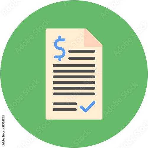 Contract icon vector image. Can be used for Archeology.