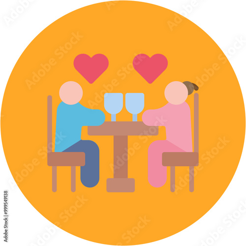 Dating icon vector image. Can be used for Archeology.