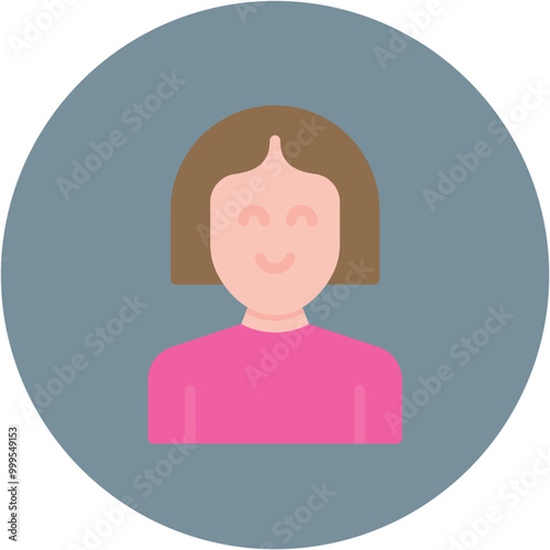 Female icon vector image. Can be used for Archeology.