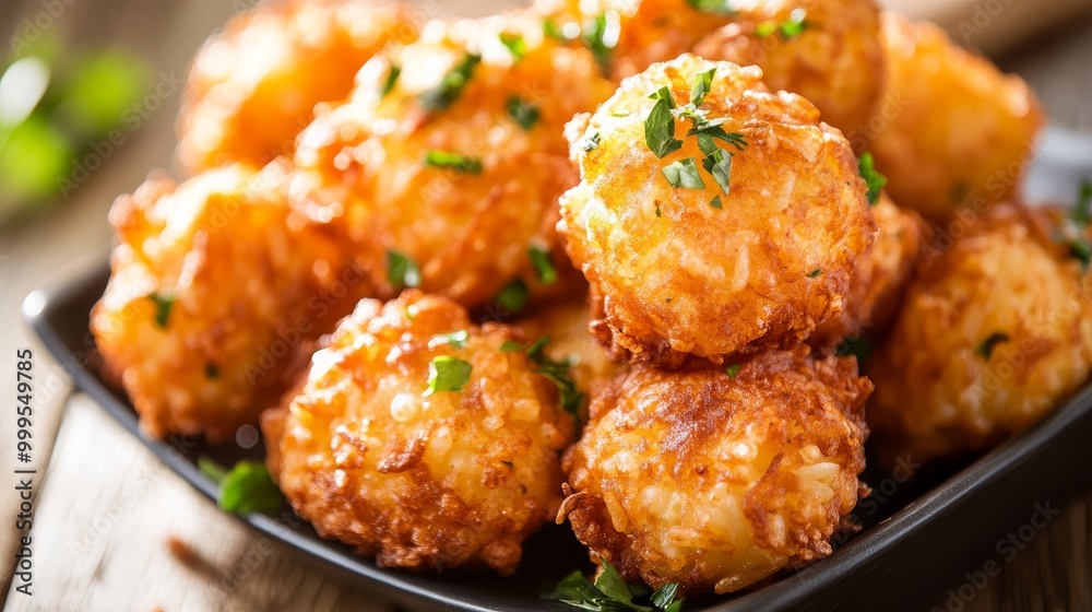 Crispy rice fritters called fritelle di Riso have a deliciously crunchy outside and a soft, savory inside made of rice. These sweets are frequently seasoned with spices or herbs Crispy rice fritters called fritelle di Riso have a deliciously crunchy outside and a soft, savory inside made of rice. These sweets are frequently seasoned with spices or herbs