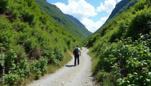  Exploring the serene mountain trail