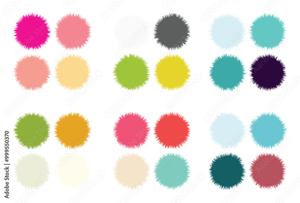 Fototapeta premium Abstract color palette Color swatches