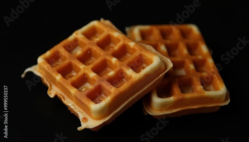  Goldenbrown waffles perfectly cooked and ready to enjoy