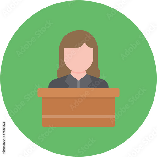 Host Female icon vector image. Can be used for Award Events.