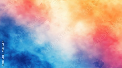 Colorful abstract gradient with soft transitions of blue, pink, and orange tones