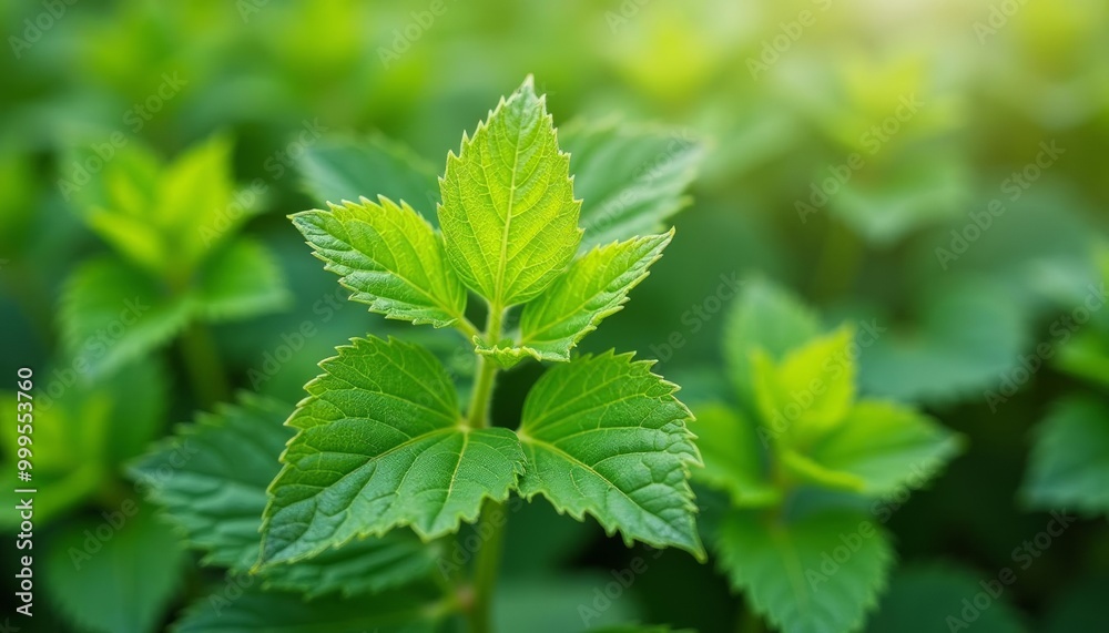  Vibrant green leaves in a field symbolizing growth and nature