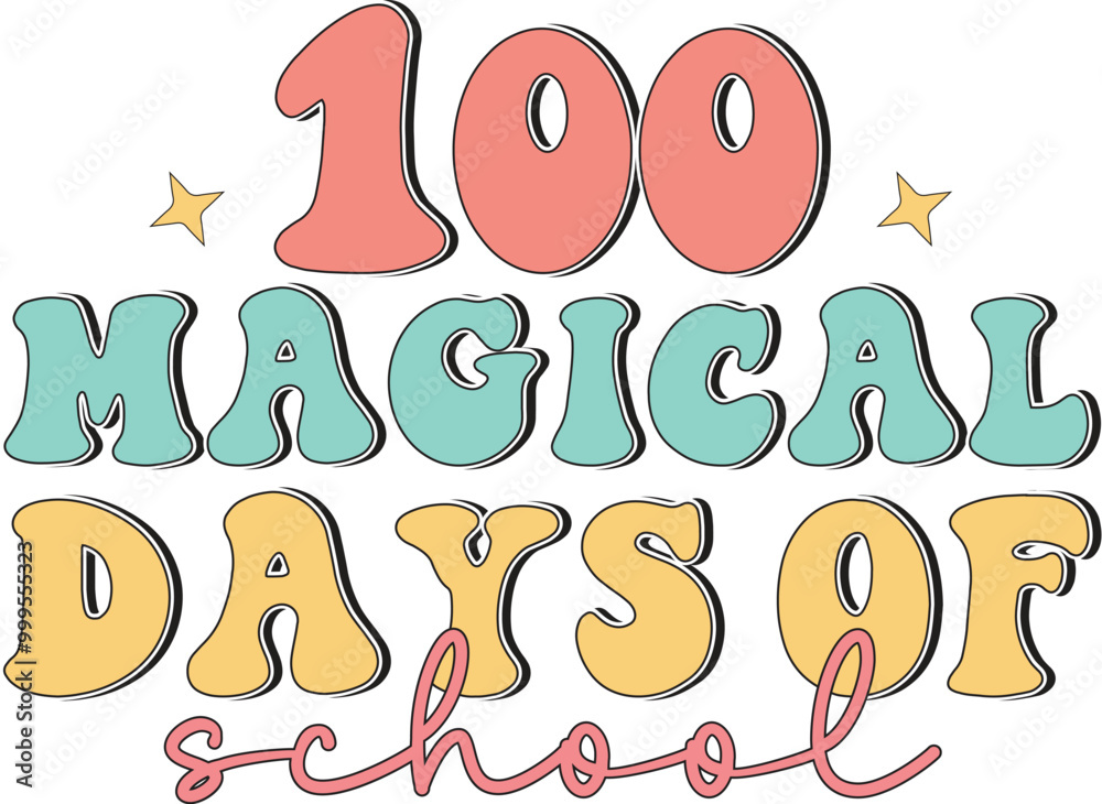 Retro 100 Days of School SVG
Retro 100 Days of School SVG