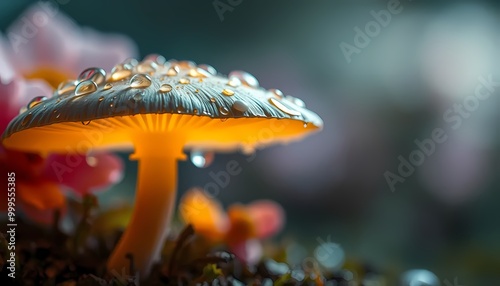 mushroom in the autumn forest
