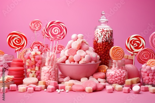 candy in a glass jar