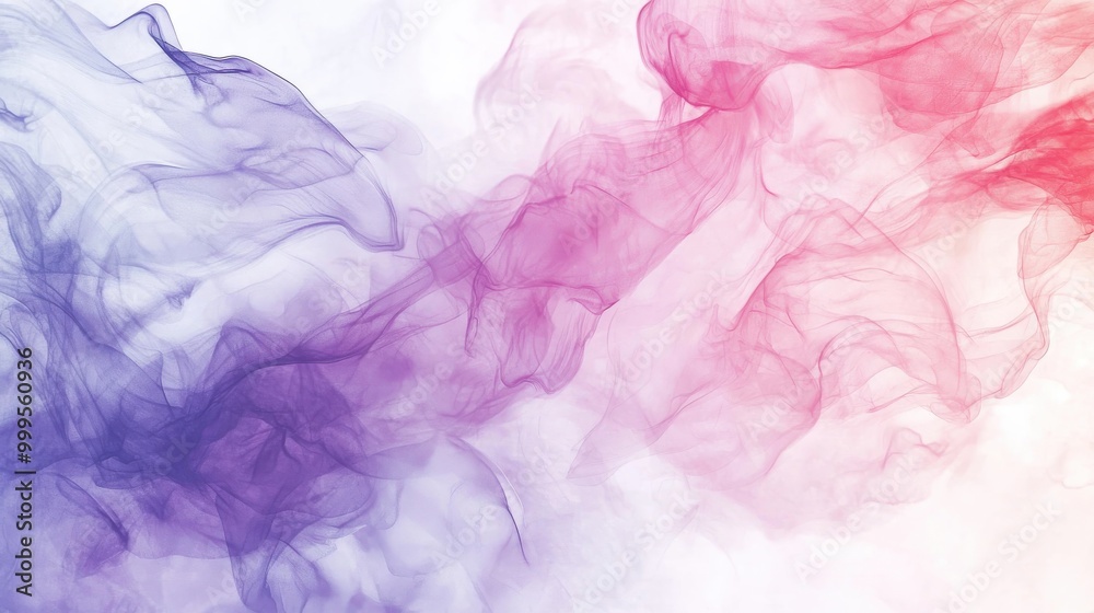Fototapeta premium A soft, flowing watercolor texture in pastel tones, featuring transparent layers that blend together smoothly for a delicate, artistic effect.