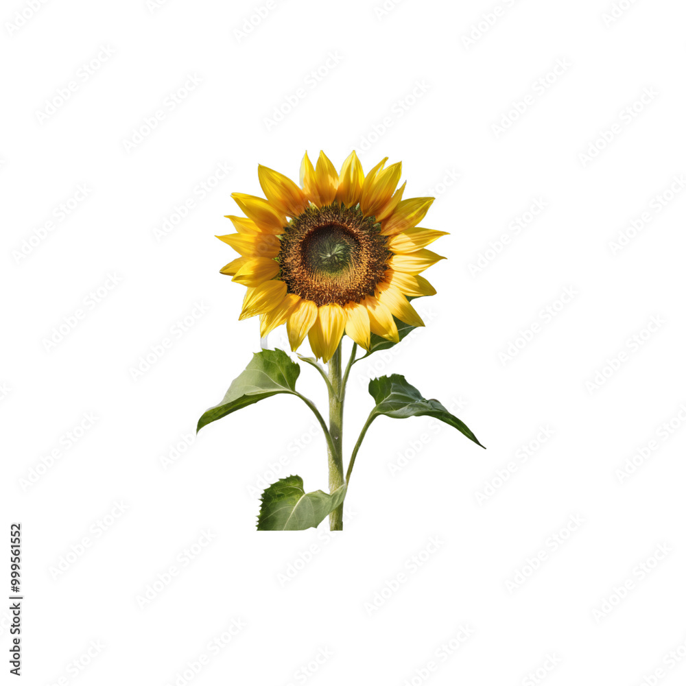 Fototapeta premium sunflower ,isolated on white background , transparent png image