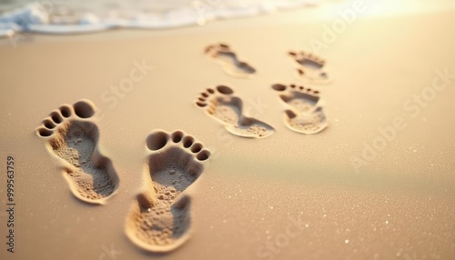  Footprints in the sand a timeless tale of a journey welltrod photo